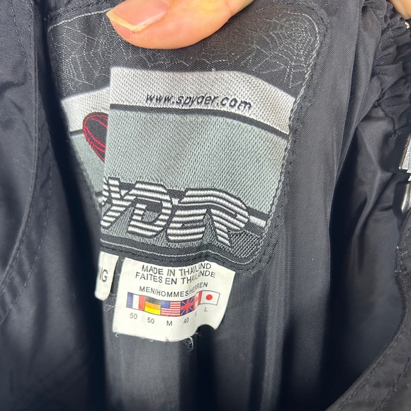 Spyder dynatec Schoeller black long ski bib snowboard adjustable size M long - Picture 4 of 15